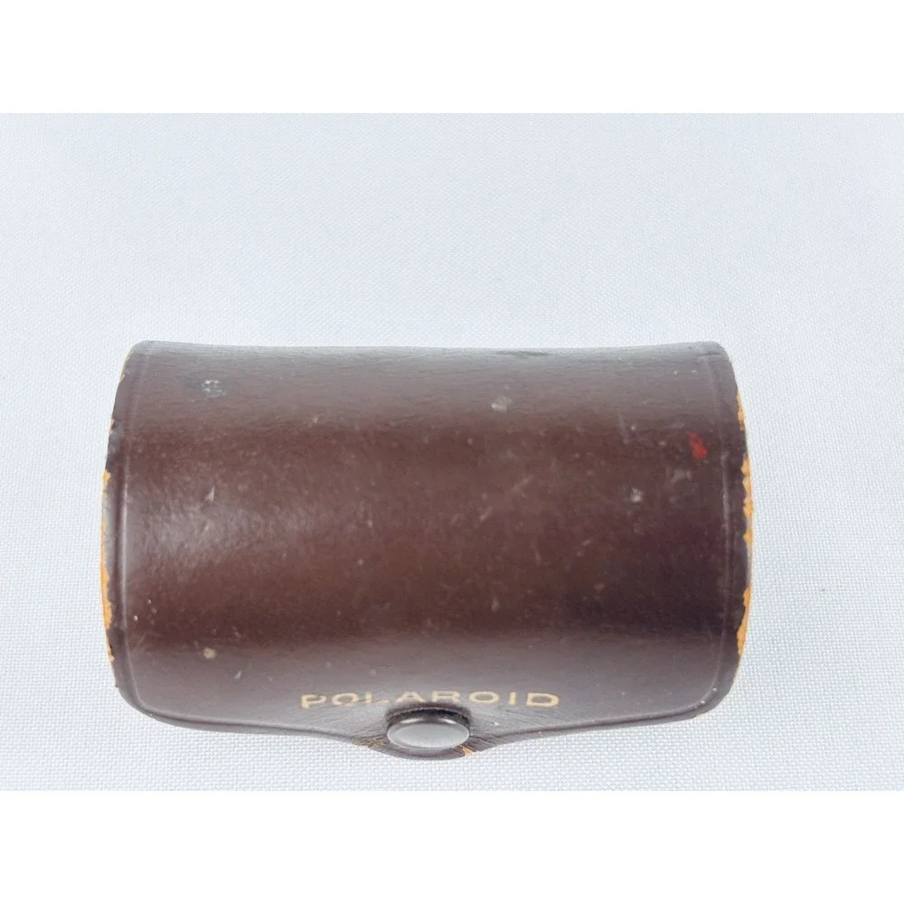 Polaroid Close-Up Lens Kit Measuring Tape Vintage Camera Accessory Leather Case